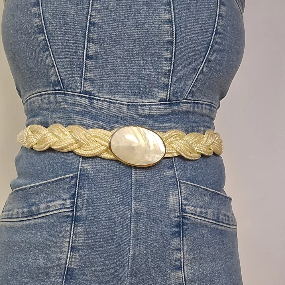 Vintage Rope Stone Belt - Picture 3 of 6